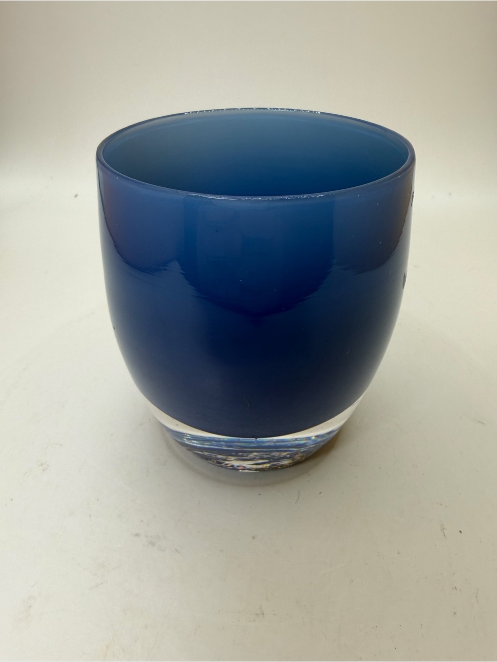 Glassybaby Votive Holder. Pre-triskellion. Color? Healing